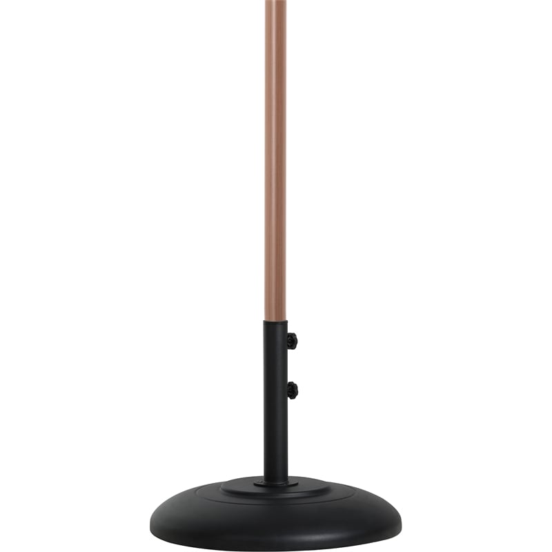 Meridian Furniture Amalfi Beige Polyester Patio Umbrella with Base Set