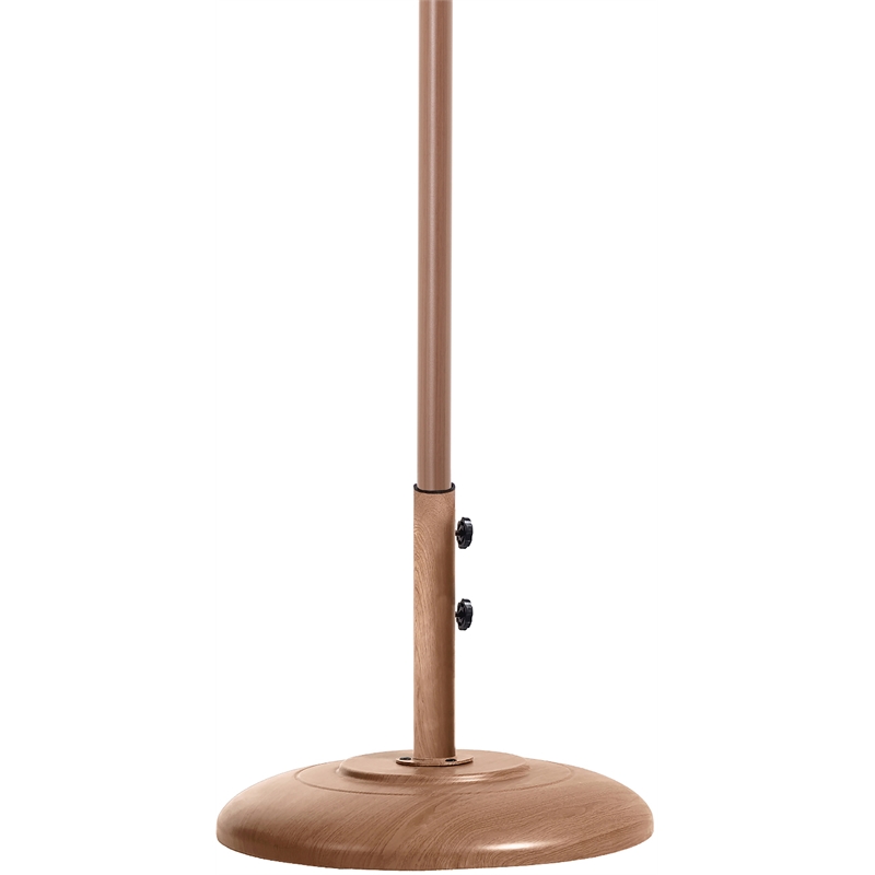 Meridian Furniture Amalfi Beige Polyester Patio Umbrella with Base Set