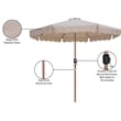 Meridian Furniture Amalfi Beige Polyester Patio Umbrella