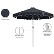 Meridian Furniture Amalfi Black Polyester Patio Umbrella