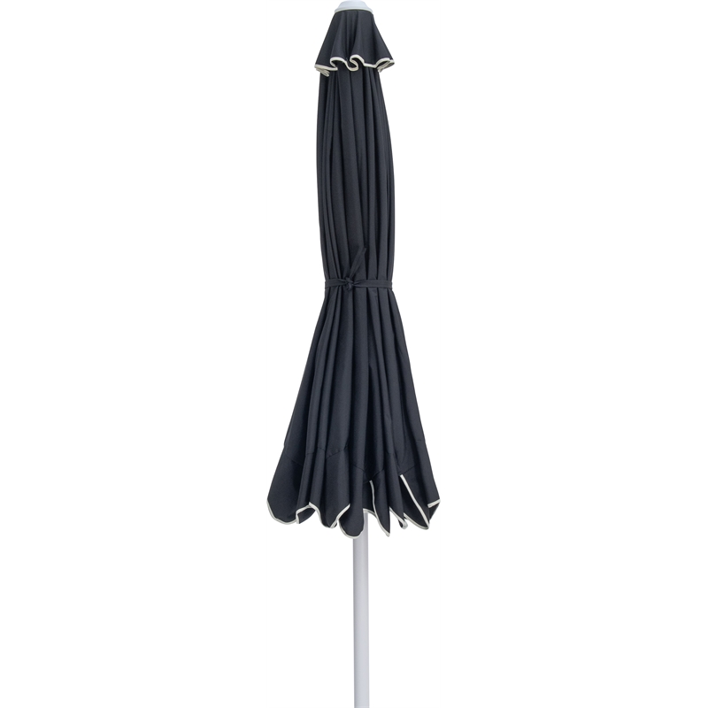 Meridian Furniture Amalfi Black Polyester Patio Umbrella