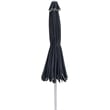 Meridian Furniture Amalfi Black Polyester Patio Umbrella