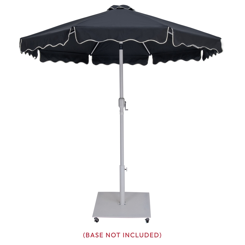 Meridian Furniture Amalfi Black Polyester Patio Umbrella