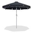 Meridian Furniture Amalfi Black Polyester Patio Umbrella