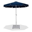 Meridian Furniture Amalfi Navy Polyester Patio Umbrella with Base Set