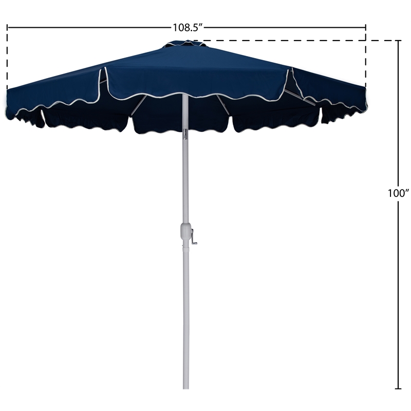 Meridian Furniture Amalfi Navy Polyester Patio Umbrella