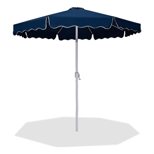 Meridian Furniture Amalfi Navy Polyester Patio Umbrella