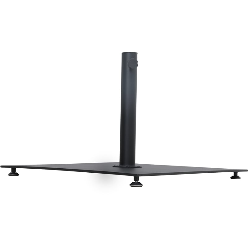 Meridian Furniture Belize Black Steel Patio Umbrella Base