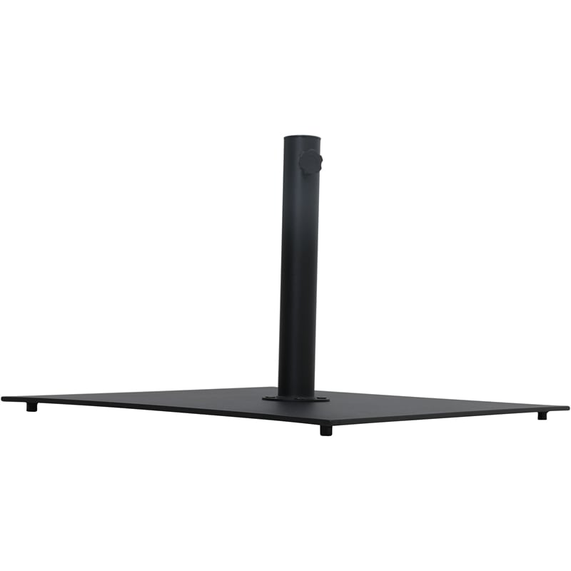 Meridian Furniture Belize Black Steel Patio Umbrella Base
