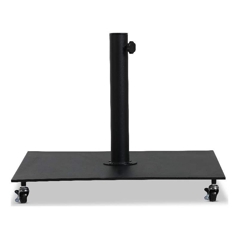 Meridian Furniture Belize Black Steel Patio Umbrella Base