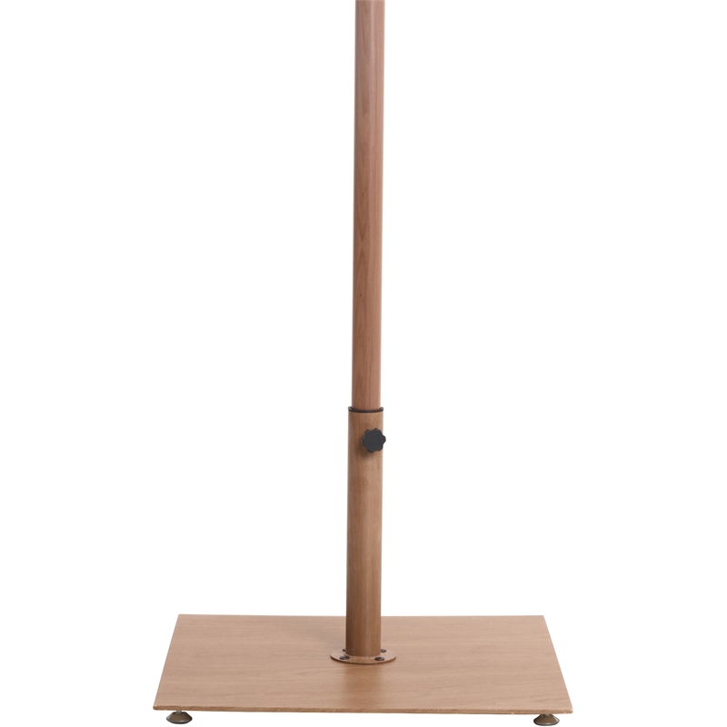 Meridian Furniture Belize Teak Steel Patio Umbrella Base