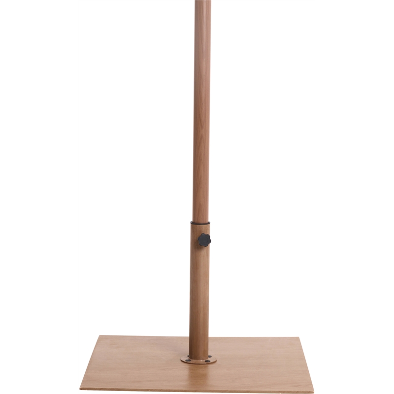 Meridian Furniture Belize Teak Steel Patio Umbrella Base