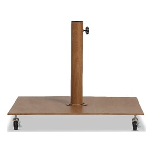 Meridian Furniture Belize Teak Steel Patio Umbrella Base