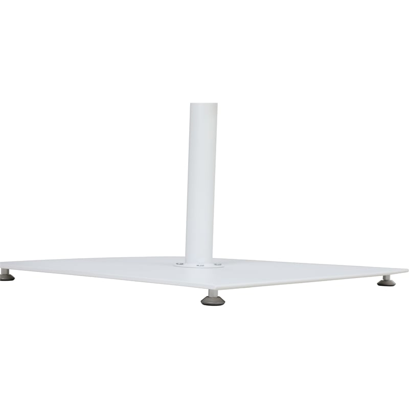 Meridian Furniture Belize White Steel Patio Umbrella Base