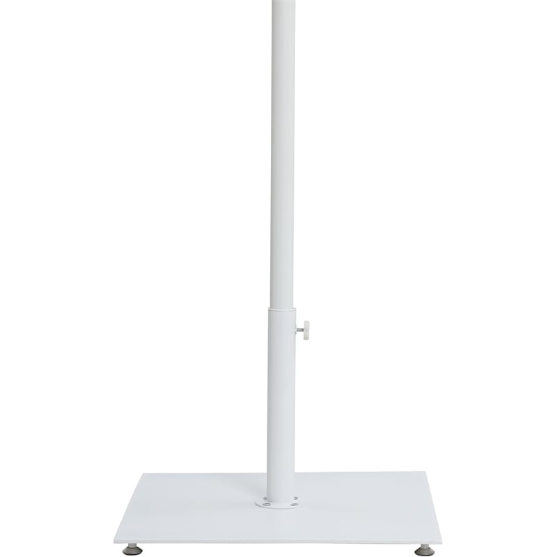 Meridian Furniture Belize White Steel Patio Umbrella Base