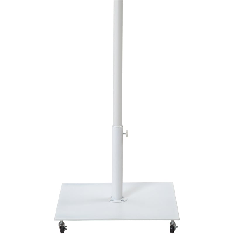 Meridian Furniture Belize White Steel Patio Umbrella Base