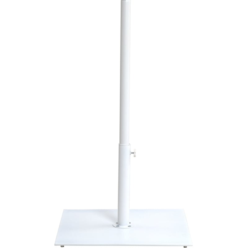 Meridian Furniture Belize White Steel Patio Umbrella Base