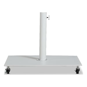 Meridian Furniture Belize White Steel Patio Umbrella Base