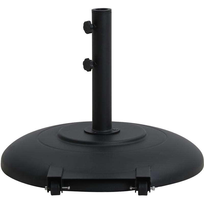 Meridian Furniture Cozumel Black Steel Patio Umbrella Base