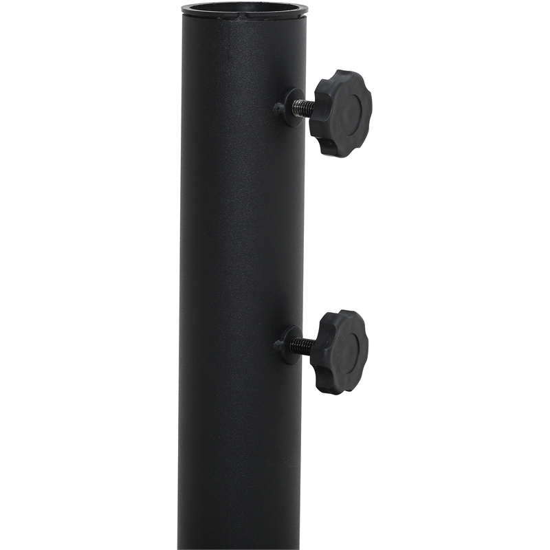 Meridian Furniture Cozumel Black Steel Patio Umbrella Base