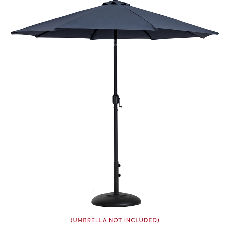Meridian Furniture Cozumel Black Steel Patio Umbrella Base