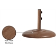 Meridian Furniture Cozumel Teak Steel Patio Umbrella Base