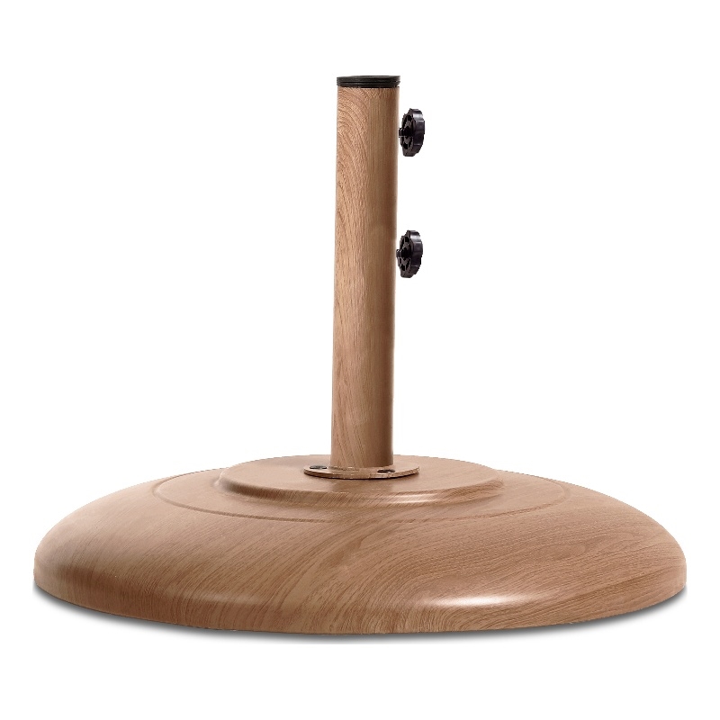Meridian Furniture Cozumel Teak Steel Patio Umbrella Base