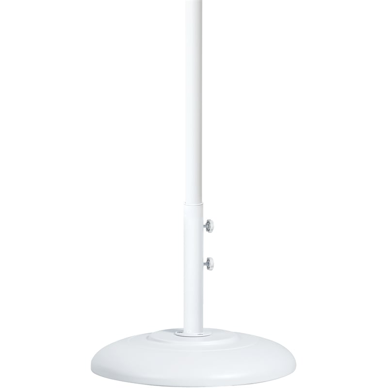 Meridian Furniture Cozumel White Steel Patio Umbrella Base