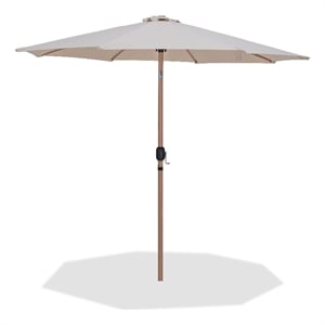 Meridian Furniture Fiji Beige Polyester Patio Umbrella