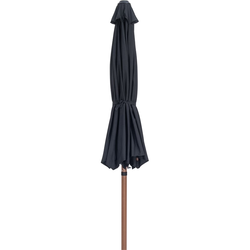 Meridian Furniture Fiji Black Polyester Patio Umbrella