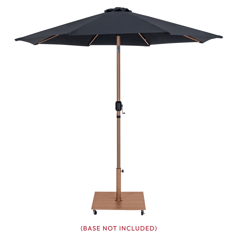 Meridian Furniture Fiji Black Polyester Patio Umbrella