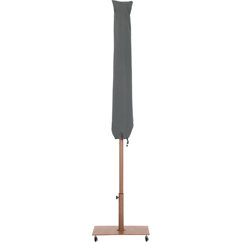Meridian Furniture Fiji Navy Polyester Patio Umbrella with Base Set