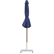 Meridian Furniture Fiji Navy Polyester Patio Umbrella with Base Set