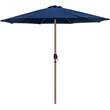 Meridian Furniture Fiji Navy Polyester Patio Umbrella with Base Set