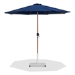 Meridian Furniture Fiji Navy Polyester Patio Umbrella with Base Set