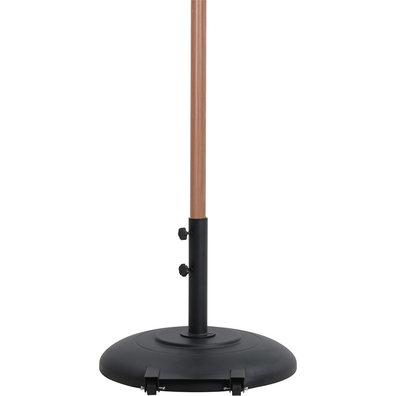 Meridian Furniture Fiji Navy Polyester Patio Umbrella with Base Set