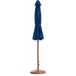 Meridian Furniture Fiji Navy Polyester Patio Umbrella with Base Set