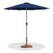 Meridian Furniture Fiji Navy Polyester Patio Umbrella with Base Set
