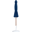 Meridian Furniture Fiji Navy Polyester Patio Umbrella with Base Set