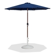 Meridian Furniture Fiji Navy Polyester Patio Umbrella with Base Set