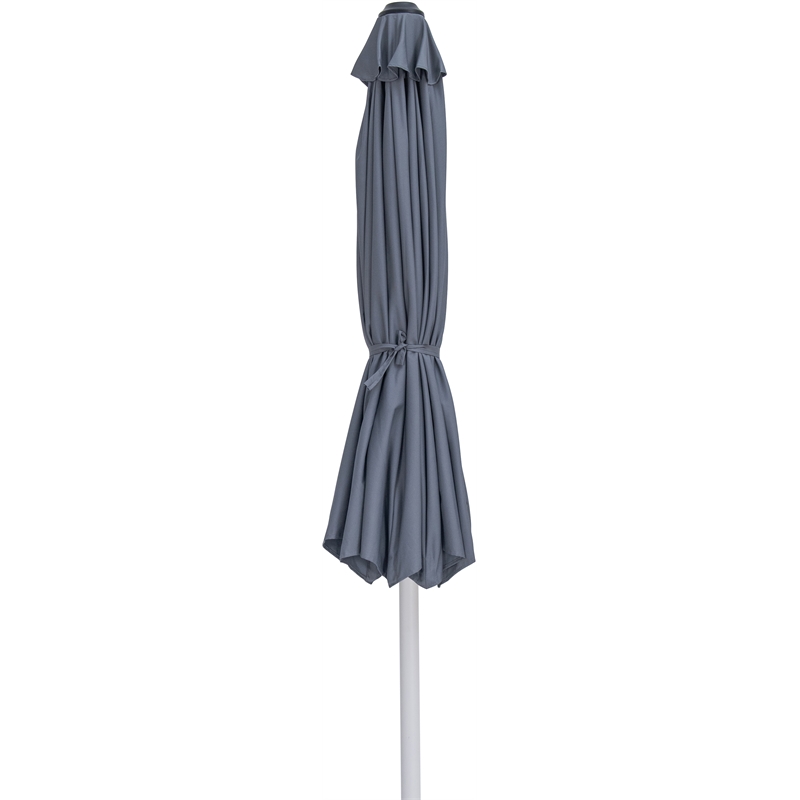 Meridian Furniture Fiji Grey Polyester Patio Umbrella