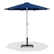 Meridian Furniture Fiji Navy Polyester Patio Umbrella with Base Set