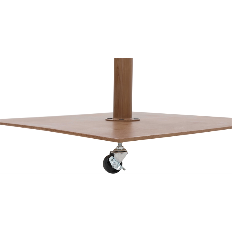 Meridian Furniture Fiji Navy Polyester Patio Umbrella with Base Set