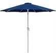 Meridian Furniture Fiji Navy Polyester Patio Umbrella with Base Set