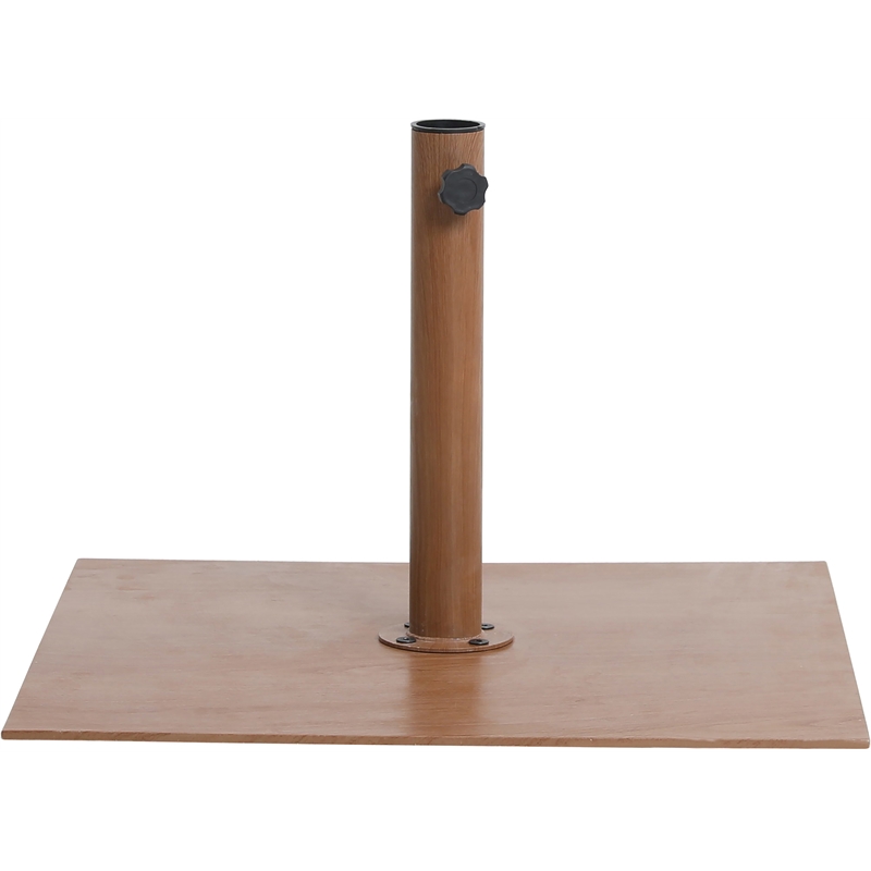 Meridian Furniture Fiji Navy Polyester Patio Umbrella with Base Set