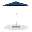 Meridian Furniture Fiji Navy Polyester Patio Umbrella with Base Set
