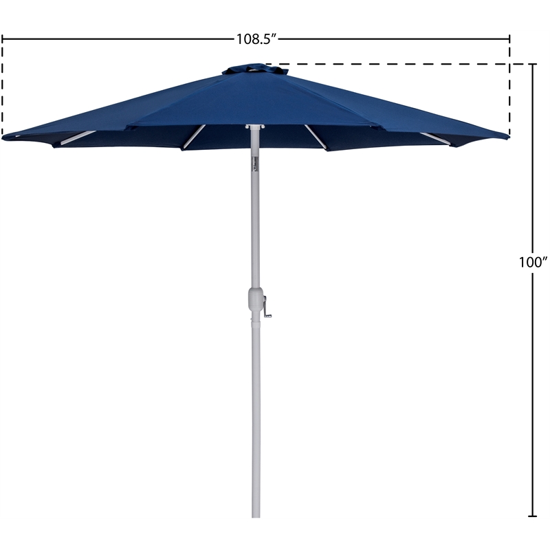 Meridian Furniture Fiji Navy Polyester Patio Umbrella