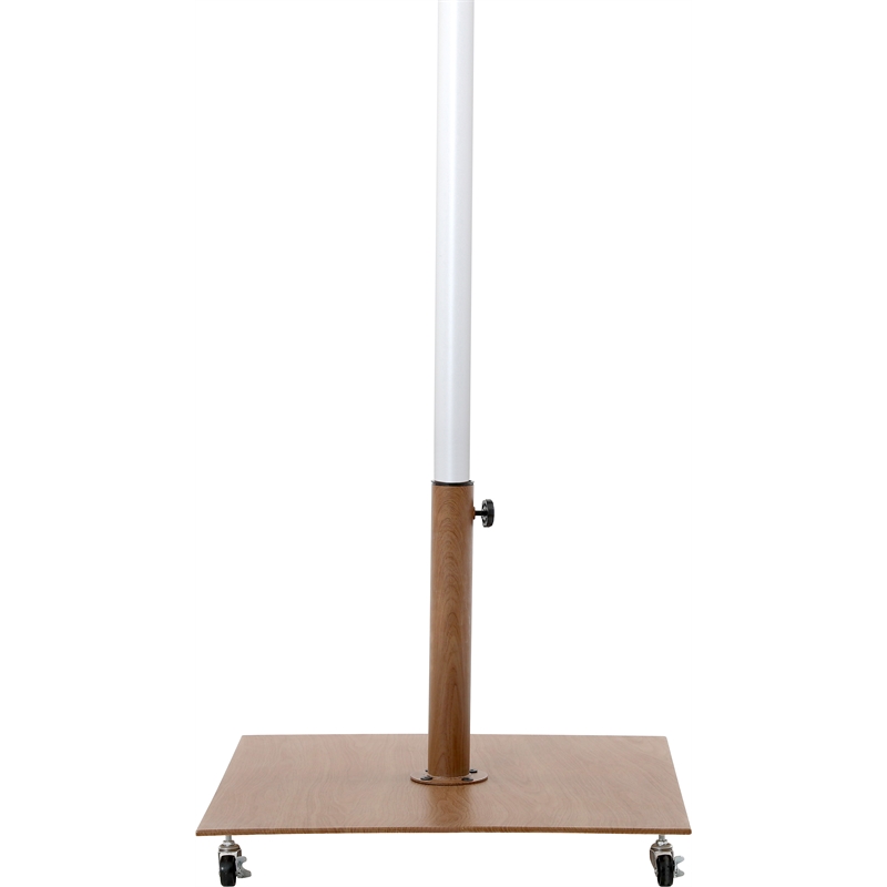 Meridian Furniture Fiji White Polyester Patio Umbrella with Base Set