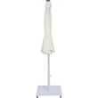 Meridian Furniture Fiji White Polyester Patio Umbrella with Base Set