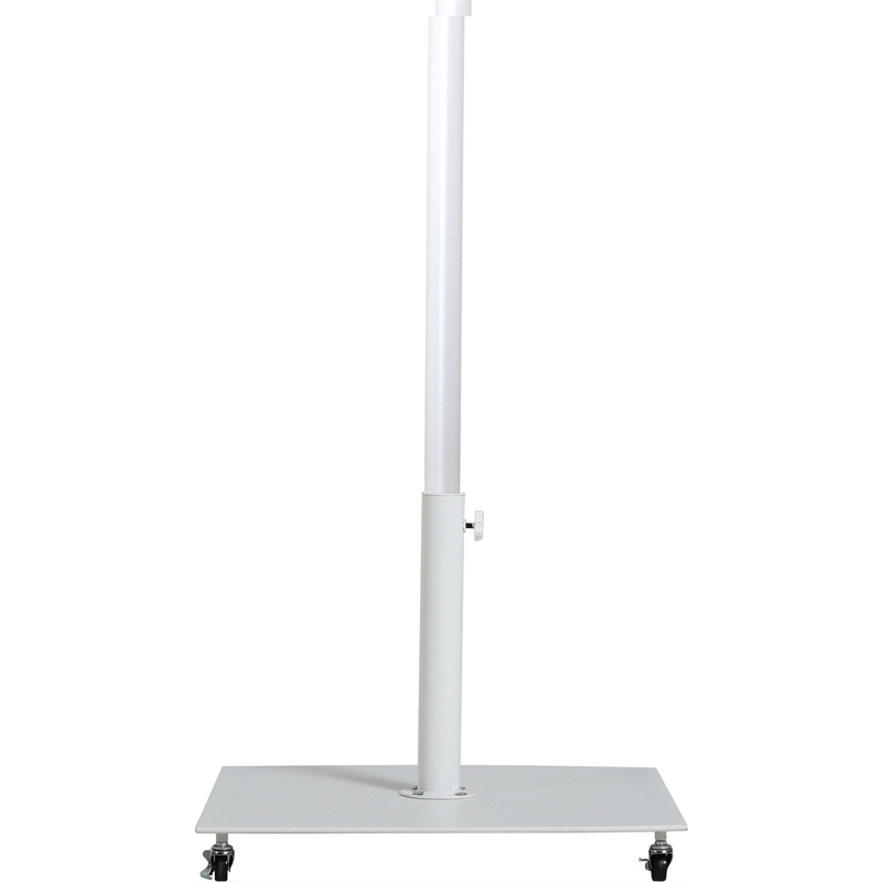 Meridian Furniture Fiji White Polyester Patio Umbrella with Base Set